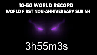 10-50 World Record - 3h55min3sec - First non-anniversary sub 4h