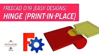 🔄 FreeCAD Hinge Design - FreeCAD Part Design - FreeCAD 3D Printing - Easy CAD Designs