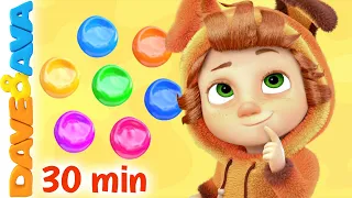 😃 Colors Song, The Farmer In the Dell and More Nursery Rhymes & Baby Songs | Dave and Ava 😃
