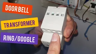 Doorbell transformer for Google/Ring installed in consumer unit