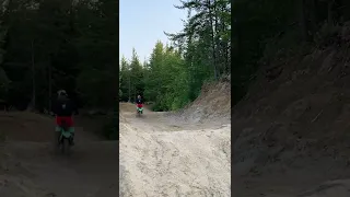 Hitting jumps on kx 450 and trx 300ex