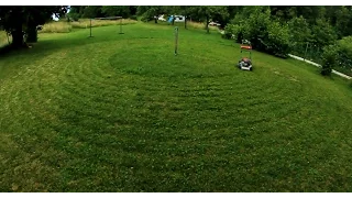 Lawn Mower on Rope / Lawn Mowing Hack