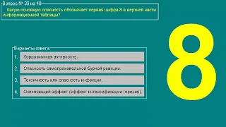 Перевозка опасных грузов автотранспортом (Базовый курс) ТЕМА 6 билеты допог (30-48)