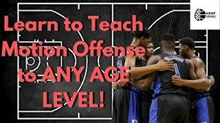 Easy to Understand Motion Offense for ANY AGE LEVEL - Beginner to Advanced