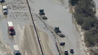 WATCH: Tropical Storm Hilary leaves a muddy mess in Coachella Valley