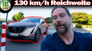 Nissan Ariya 87 kWh Allrad - Autobahn Reichweiten Test