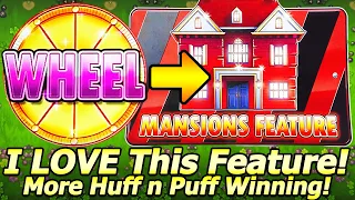 Wheel Symbol Turns Into a Mansions Feature in NEW Huff n Even More Puff Slot Machine at Yaamava!