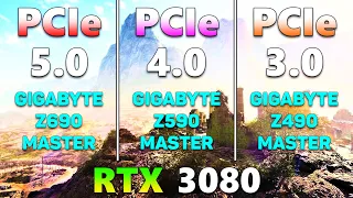 PCIe 5.0 vs PCIe 4.0 vs PCIe 3.0 | RTX 3080 PC Gameplay Tested