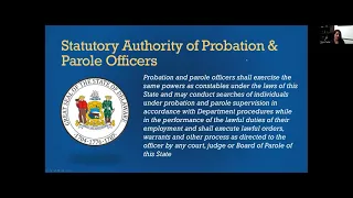 DOC Insider Series Webinar: Probation and Parole 101