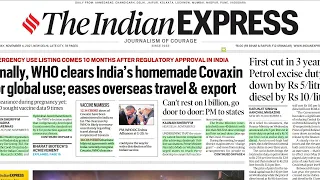 4th November, 2021.THE INDIAN EXPRESS NEWSPAPER ANALYSIS PRESENTED BY PRIYANKA MA'AM (IRS).