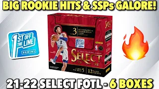 BIG ROOKIES & TONS OF SSPs! 🔥 | 2021-22 Panini Select Basketball FOTL 6-Box Break #1