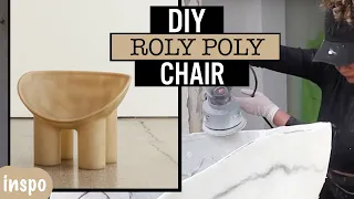 DIY  ROLY POLY CHAIR: how to make a fiberglass chair with home equipment