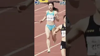 lovely schoolgirl runner from Korea