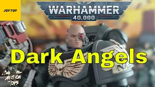 JoyToy Warhammer 40k Dark Angel intercessors 1:18 scale action figures. Amazing face sculpts!