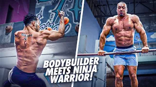 Bodybuilders Meet Ninja Warrior!