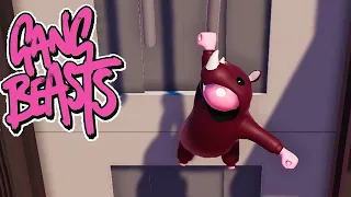 GANG BEASTS - They All Left Me [Melee] - Xbox One Gameplay