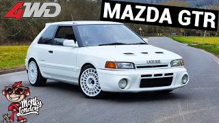 THE YARIS GR OF THE 90'S! MAZDA 323 GTR 4WD TURBO REVIEW