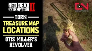 Red Dead Redemption 2 - Torn Treasure Map Locations - Otis Miller's Revolver