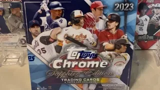 2023 Topps Chrome Sapphire Edition Rip! Rookie /5 Red Pull!