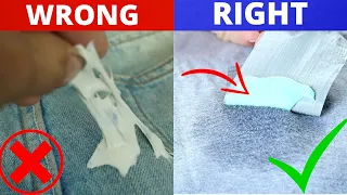 2 Easy Ways to Remove Chewing Gum from Clothes with Toothpaste - Cleaning Hacks