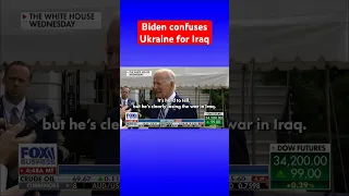 Biden’s baffling mix-up: Putin’s losing ‘the war in Iraq’ #shorts