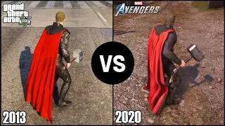 Thor Marvel's Avengers VS Thor in GTA V | Powers & Abilities Comparison