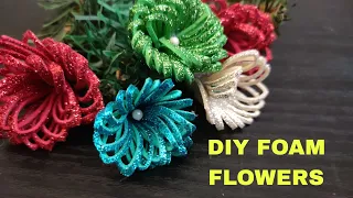 Simple & Elegant flowers using Glitter Foam Sheet #youtube #youtubevideo #video