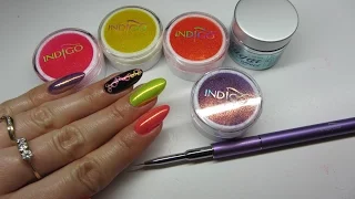 Efekt Syrenki NEONS IndigoNails na lakierach SEMILAC + ZDOBIENIE