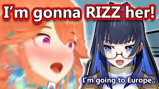 Kiara tries RIZZ Kronii after knowing that she is going to Europe【HololiveEN】
