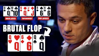 The MOST BRUTAL Poker Flop EVER ♠️ Best Poker Clips ♠️ PokerStars