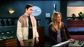 The Big Bang Theory Sheldon buying Amy a gift