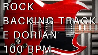 Rock Guitar Backing Track | E Dorian (100 Bpm)