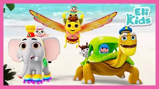 Animal Vehicles | Turtle Bus, Elephant Train +More | Eli Kids Songs & Nursery Rhymes Compilations