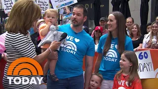 Family talks ‘tradition’ of doing gender reveals on TODAY plaza