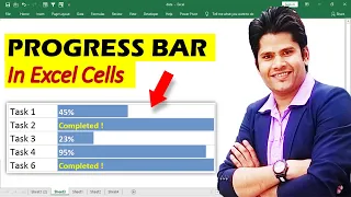 How To Create Progress Bar in Excel Cells ?