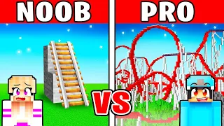 How to Build a Modern Roller Coaster in Minecraft!