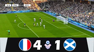 [PES 2021] France vs Scotland [4-1] | International Friendly 2023 • Match Highlights - Gameplay