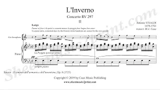 Vivaldi : Four Seasons - Winter - Largo - Saxophone