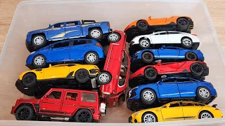 Various Model Diecast Cars in the Box