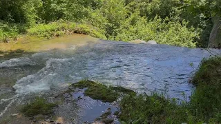 30 minutes enjoying the cool natural atmosphere and the sound of the river water for relaxation