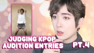 Giving Tips and Advice to Online Kpop Audition Videos / Judging Kpop Audition Trainee Videos Pt 4