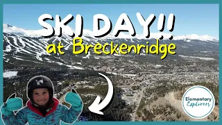 Family Time on the Ski Slopes - 5 & 9 Year Old Kids Learn to Ski - Breckenridge Ski Resort, Colorado