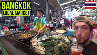 THAI STREET FOOD In Bangkok Wang Lang Market | MY FIRST DURIAN 🇹🇭