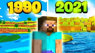 The Evolution of Minecraft: 1990 - 2021!