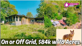 $84k Rustic Missouri Cabin w/18 Acres, On or Off Grid