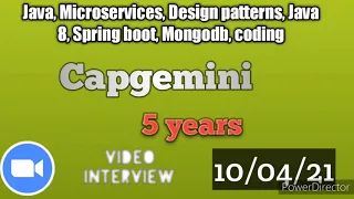 Selected| Capgemini java realtime interview 5 years experience. spring boot, Microservices