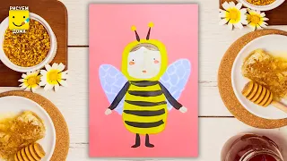 Рисуем девочку/ пчела Майя  - урок рисования для детей от 4 лет
