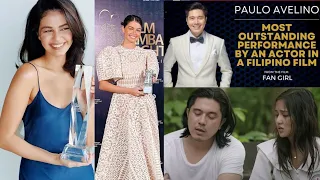 Best Actor Paulo Avelino for Fan Girl and @JanineGutierrezPH Rising Star for Dito at Doon / PauNine