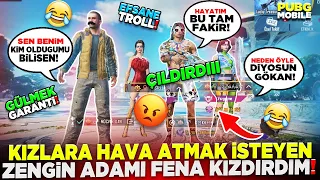 KIZLARA HAVA ATMAK İSTEYEN ZENGİN ADAMI FENA KIZDIRDIM 🤣 | PUBG MOBILE