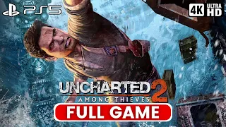 UNCHARTED 2: AMONG THIEVES REMASTERED Full Gameplay (PS5 4K 60FPS) No Commentary